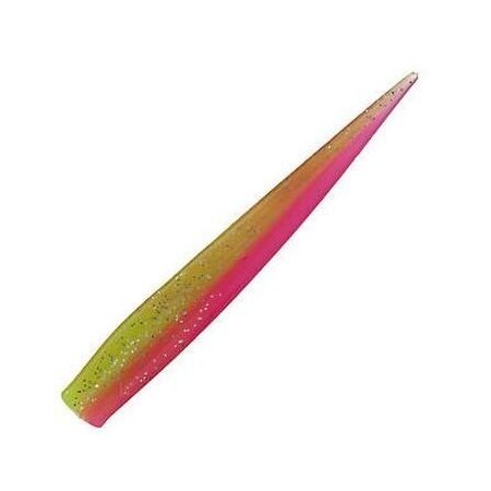 Mirrolure Lil John Xl Scented Soft Plastic Twitchbait, 4 14, Electric Chicken, Shrimp Scent MRLJXL-4